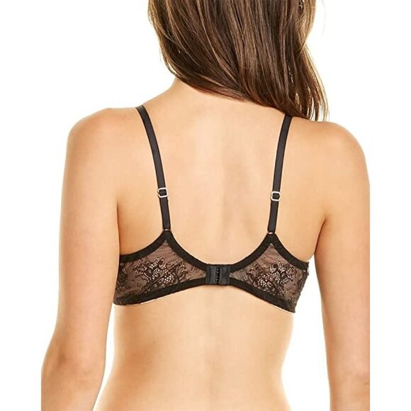 NWT Natori Women's Vivid Full Fit Contour Underwire Bra Size 32D Color Black/Caf - Picture 3 of 8